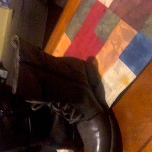 Brownish grey boots cute with jeans